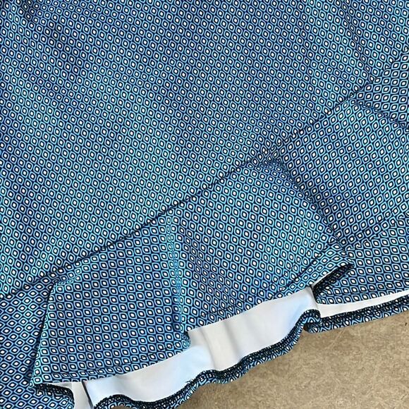 Lady Hagen Women's Overlap Ruffle Golf Skort Skirt Shorts Navette Blue B22 - Picture 4 of 9